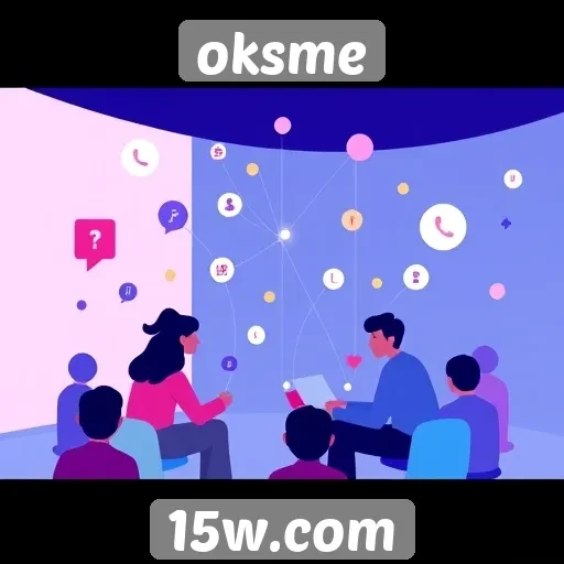 Exploração das funcionalidades sociais da plataforma oksme