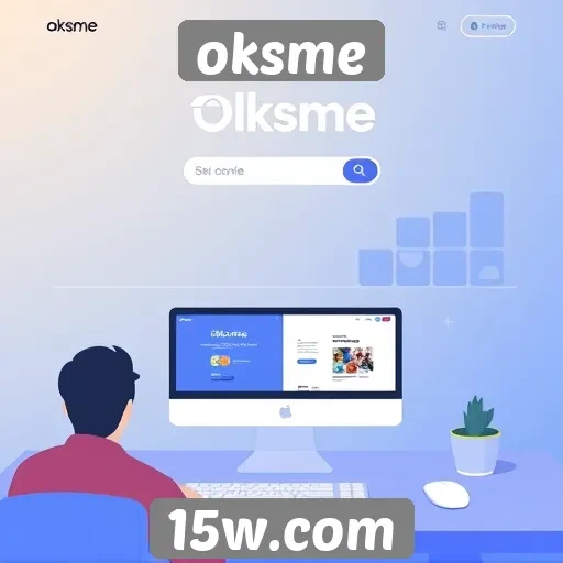 Análise da interface do usuário do site oksme
